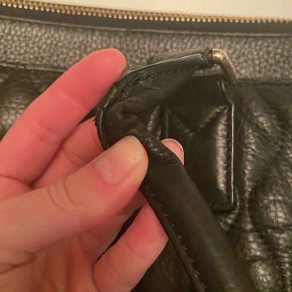 Quilted Large Tote Bag, Leather exterior - Picture 9 of 10